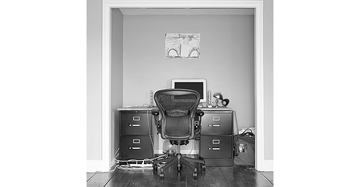 Before: A pair of filing cabinets may be functional, but they also look a bit frumpy.
